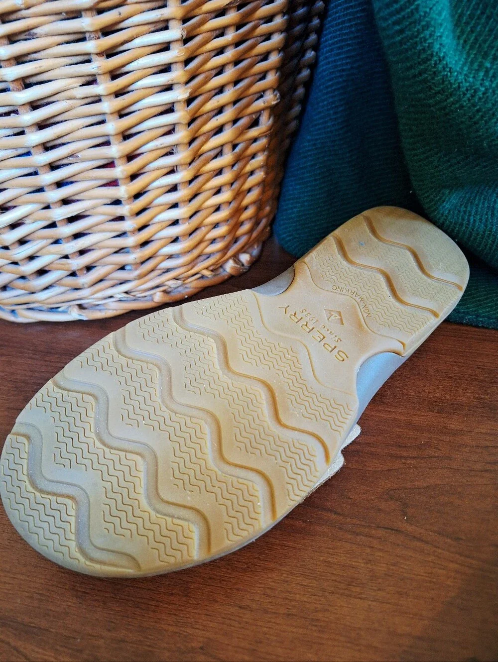 NWOT Sperry Men's Whitecap Slide Sandals - Tan Leather - Size 11